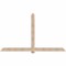 Ekena Millwork Eugene Smooth Timber Gable Bracket, Douglas Fir, 108"W x 63"H x 5 1/2"D x 5 1/2"F, 14/12 Pitch GBW108X63X0606EUG00SDF - alternate 1